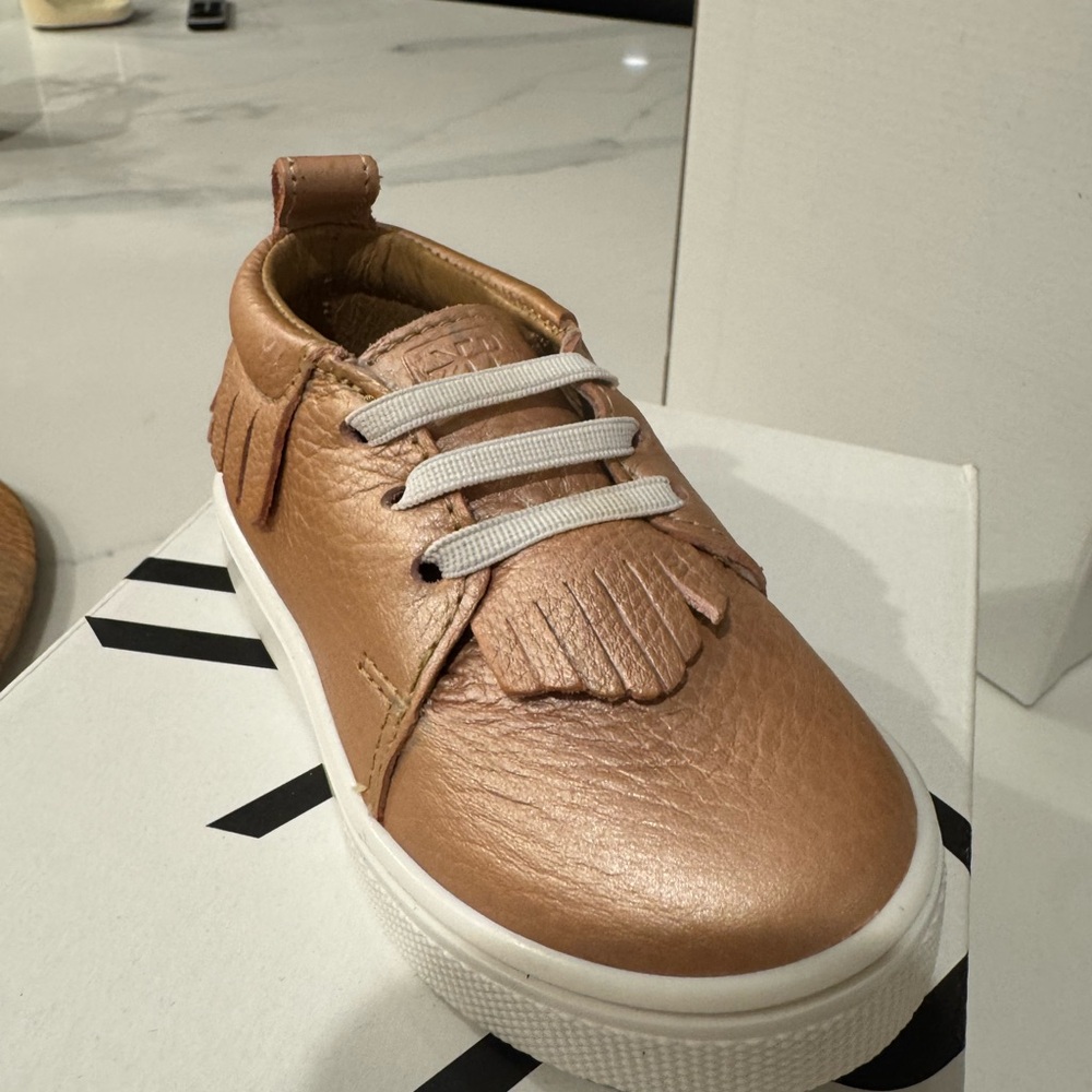Freshly Picked Rose Gold Moccasins NIB